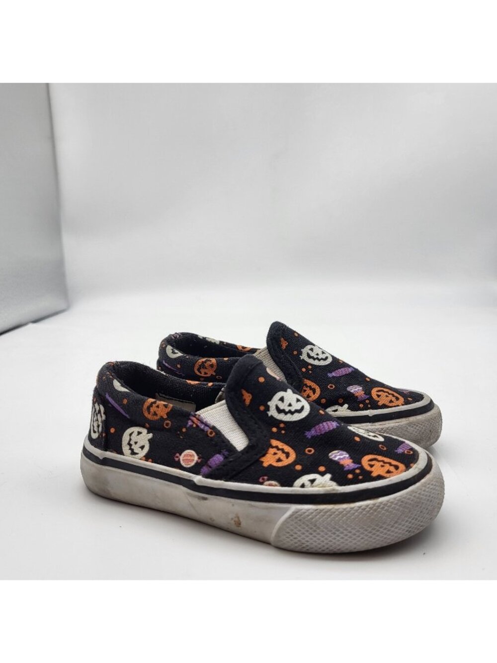 Tommy Bahama Shoes Toddler 5 Slip On Black Canvas Low Top Round Toe Halloween